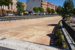 IN FRONT OF THE LA MOTTA HOTEL, RIVER IS GONE